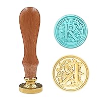 Vista 18 de Sello medieval tradicional de cera del alfabeto, con cabeza de latón, con mango de madera, para tarjetas, sobres, regalo (letra A)