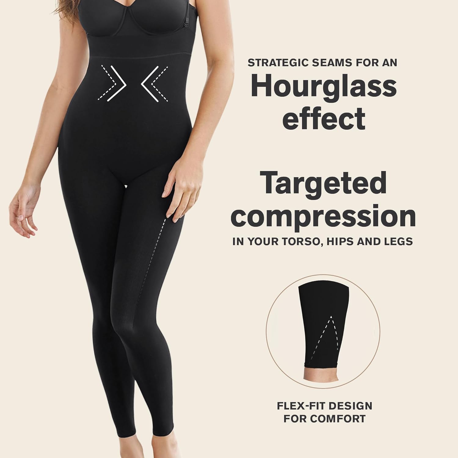 Leonisa Full Body Shaper para Mujer con Compresión Guatemala Ubuy