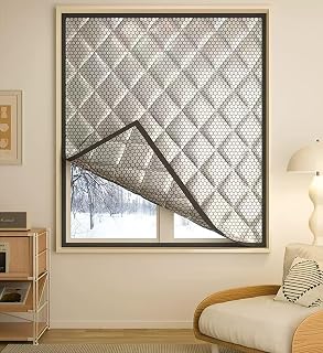 90x140cm(W*H) Window Insulation Kit, Indoor Plastic Window Insulation Kit with Double Sided Tape,Window Plastic Transparent Film for Winter Keep Cold Out