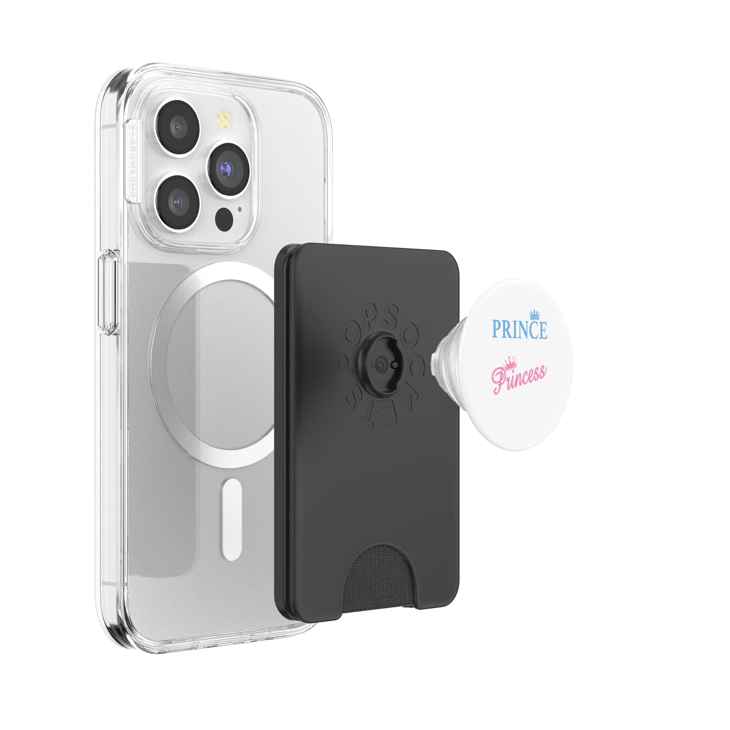 Príncipe o Princesa Revelación de género PopSockets PopWallet para MagSafe