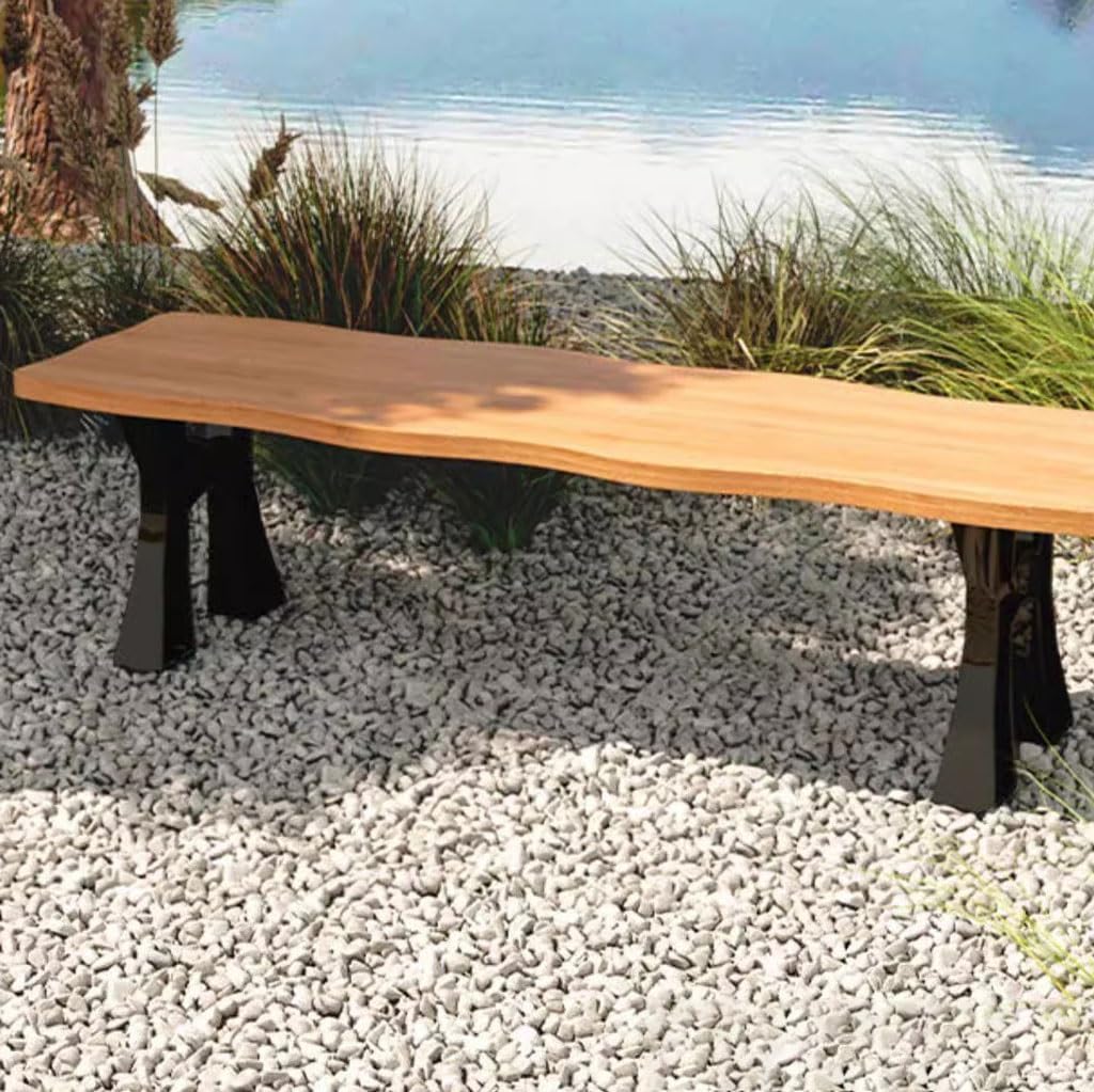 Patio Benches for Outdoors Park Chair Outdoor Rest Bench Courtyard Cast Aluminum Seat Garden Benches for Outdoors