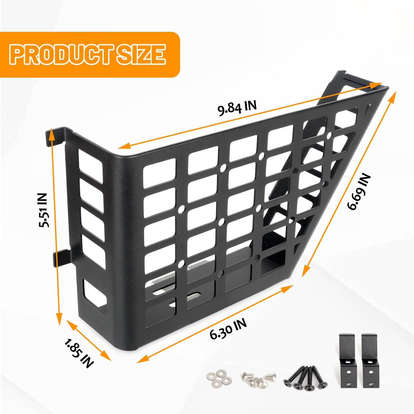 Metall Haustür Lagerung Taschen, Türseite Einfügung Organizer Box für 2007-2018 Jeep Wrangler JK JKU 2/4 Tür Edelstahl Neueste Aufrüstung