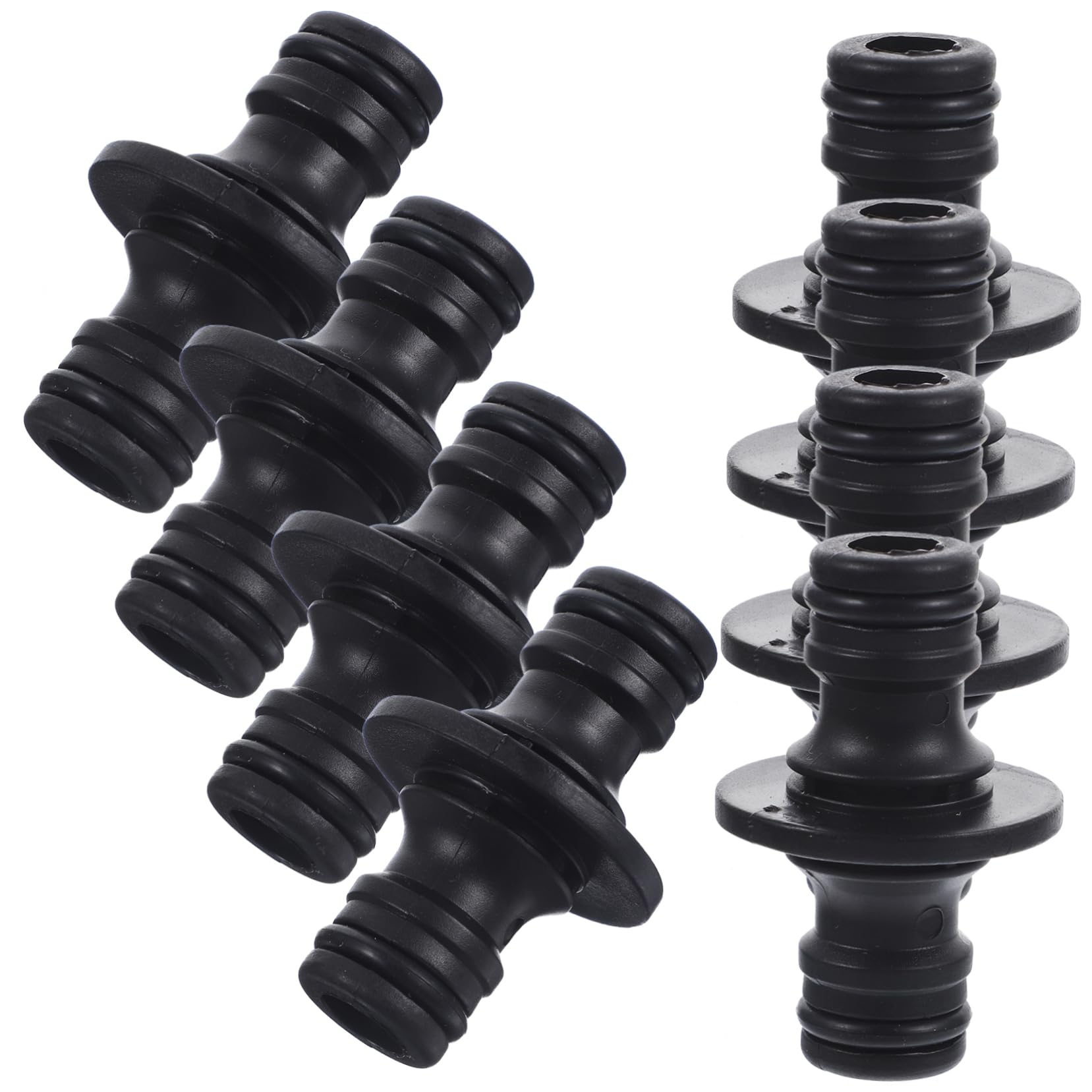 ifundom 5 Series Adaptador para Manguera Irrigación Conector Adaptador De Manguera De Jardín Agua Exterior Hose Accesorios De Conexión Rápida Conectar Tubo El Plastico Negro 25 Piezas X 5