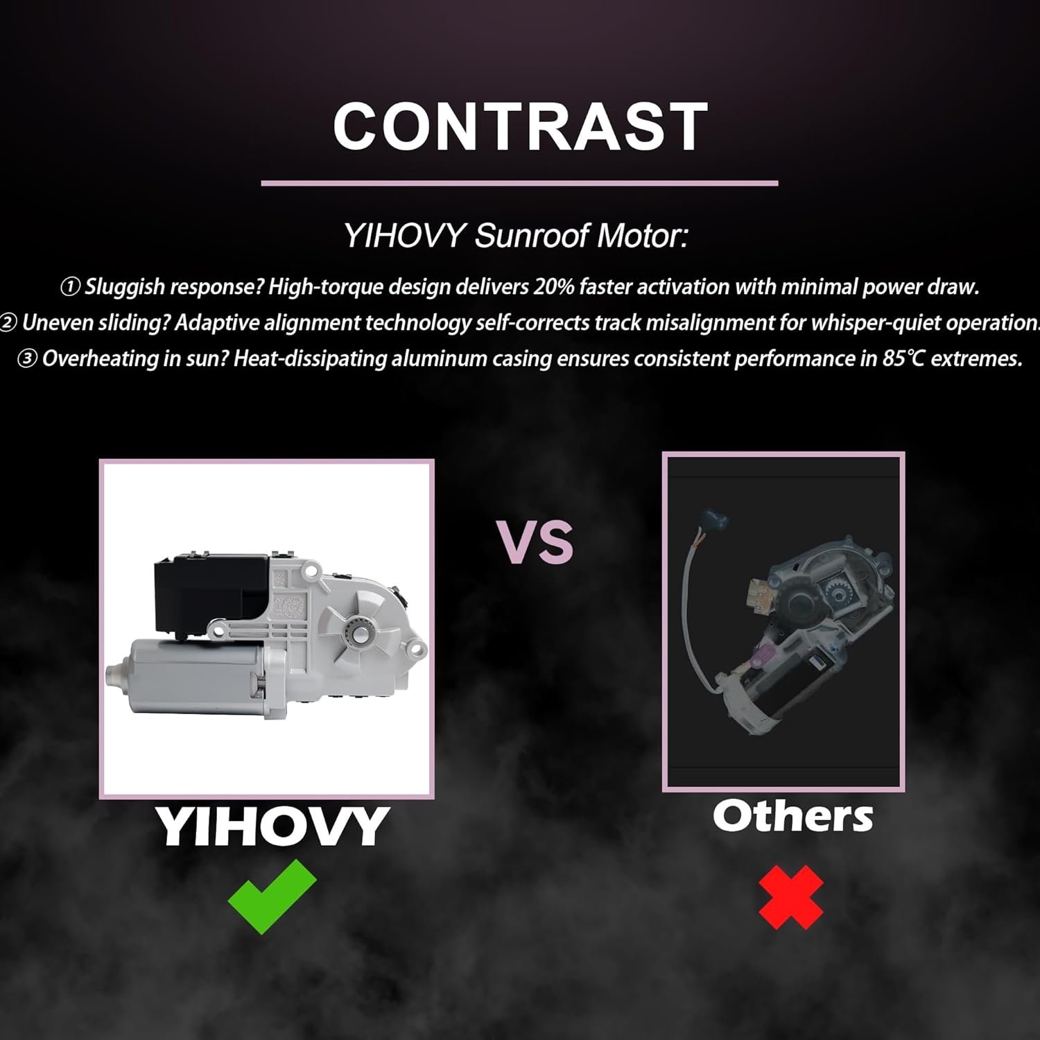 Sunroof Sun Roof Motor fit for Buick 2011-2016 Lacrosse 2011-2017 Regal 2012-2017 Verano, fit for Chevrolet 2011-2015 Cruze 2016 Cruze Limited 2013 2014 2015 Malibu, 13389361, MoonRoof Motor