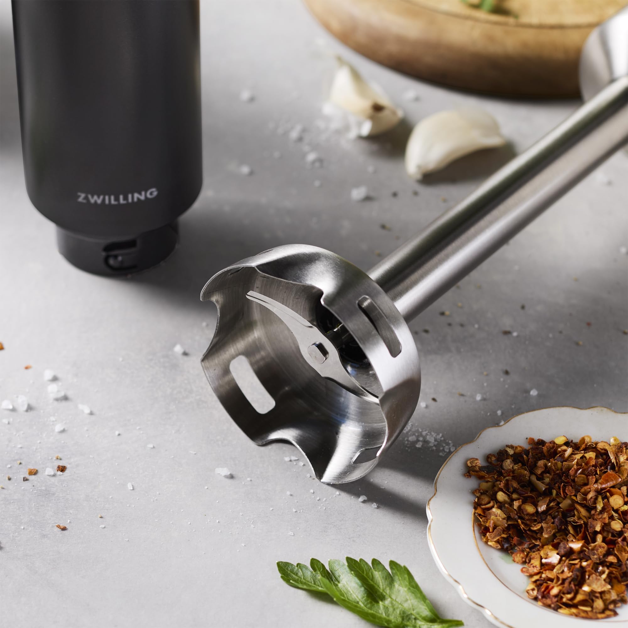 ZWILLING XTEND bezprzewodowy blender ręczny, pojedynczy produkt bez akumulatora, silnik BLDC, 110 W, w zestawie kubek do miksowania, czarny