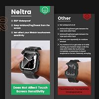 Neitra 3-in-1 360° Vízálló Védőtok Apple Watch Series 6 5 4 SE 2023 Órához 40 mm Pánttal - Strapabíró Sportszíj Ütésálló Kerettel 3