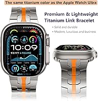 Vista 108 de WINGLE Correas de titanio para Apple Watch Band Ultra 3/2/1 Band Ultra de 1.929 in Series 11 10 1.811 in 1.772 in 1.732 in 1.654 in SE 3/2/1 Series