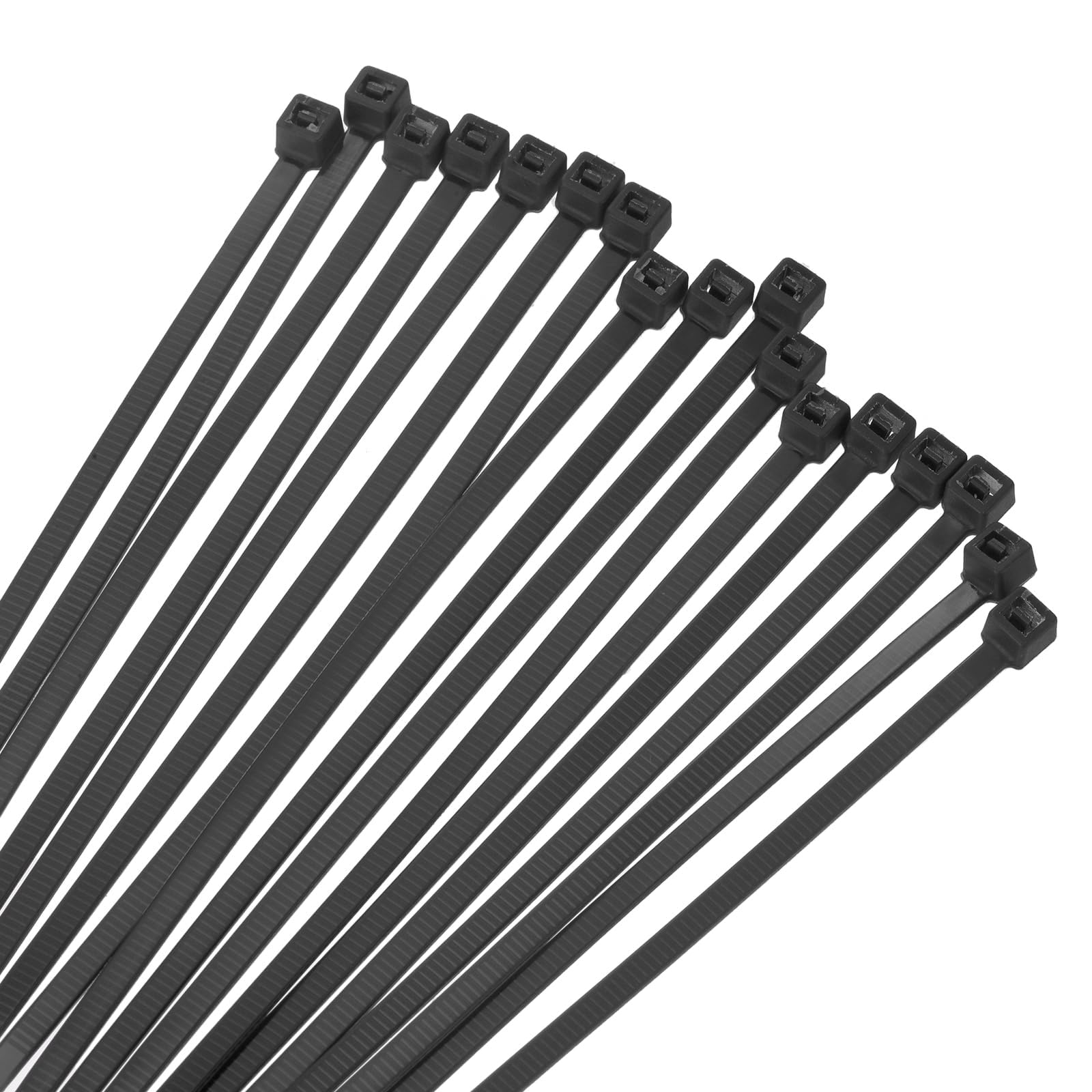 Unifizz 500PCS PCS Cable Zip Ties 150mm x 3.6mm Balck – Self-Locking Nylon Wire Ties with Tensile Strength for Indoor and Outdoor