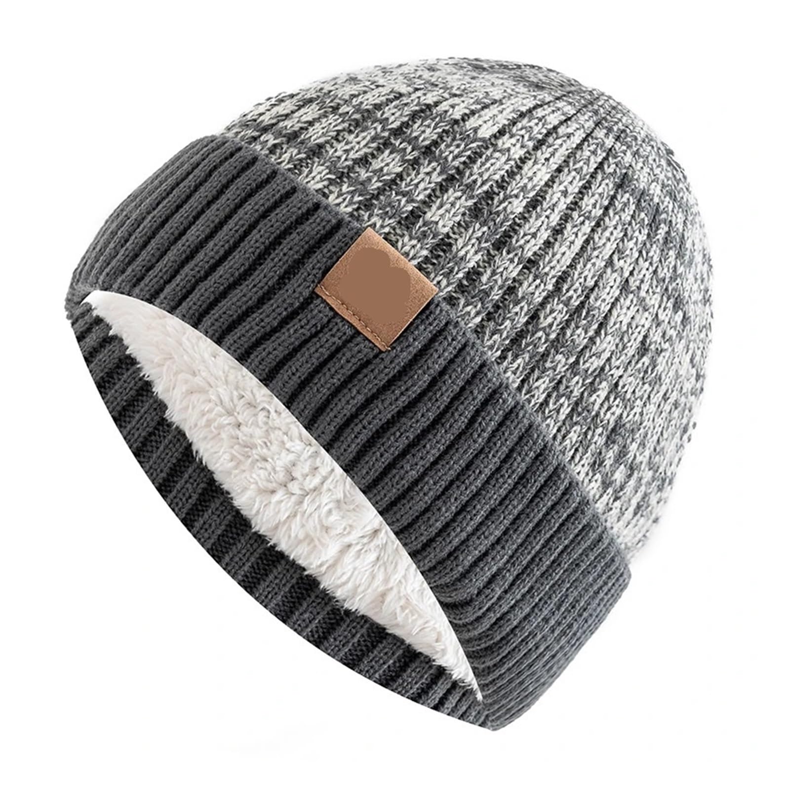 Chapeau d'hiver chaud tricoté de style décontracté en maille douce