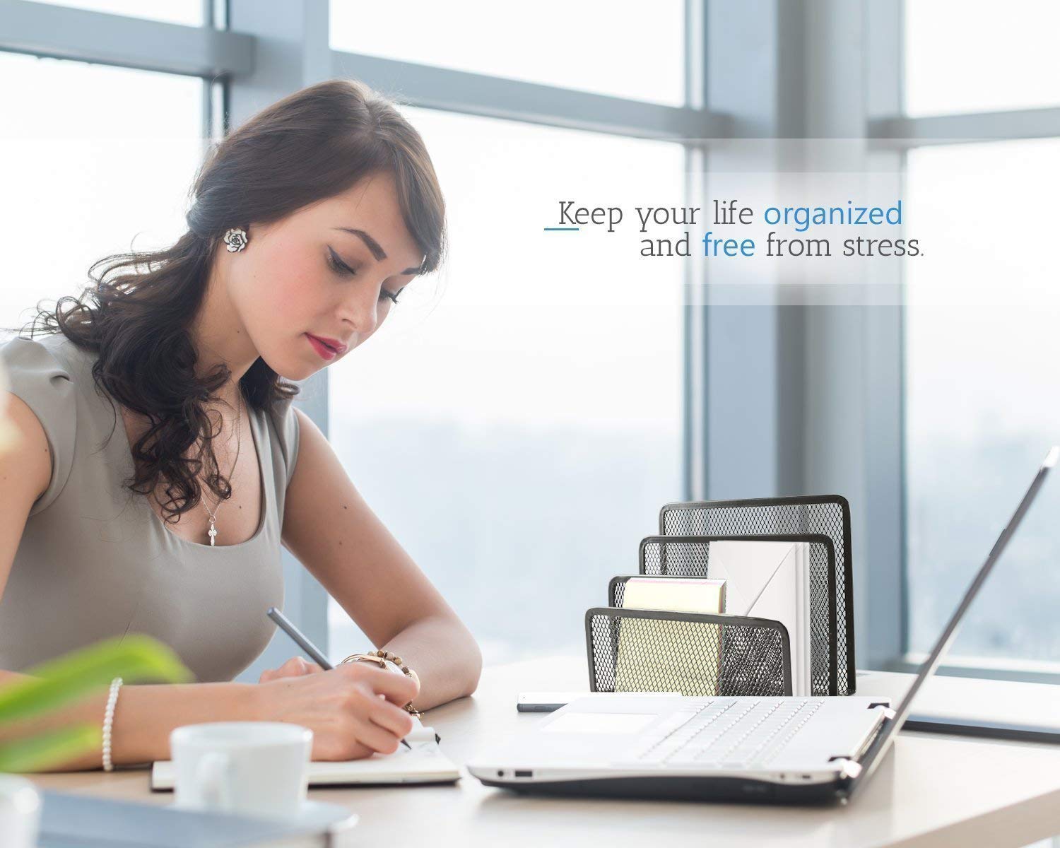 Vroxy 3 Tier Document Tray, File Tray, File Rack for A4 Documents/Files/Papers/Letters/folders Holder Desk Organizer 2