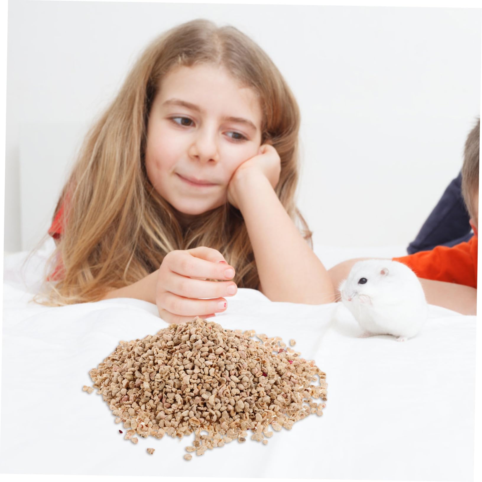 HANABASS Lettiera Naturale per Animali Piccoli in Granuli di Paglia e Erbe Profumate Materiale Assorbente e Traspirante per Gabbie di Criceti Conigli e Roditori Liner Multiuso per Habitat