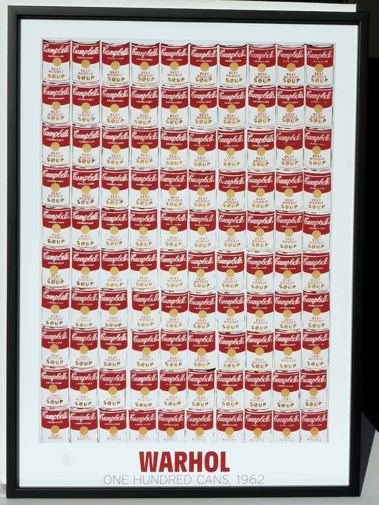Amazon.co.jp: ポップアート 名画 アンディ ウォーホル 100個の