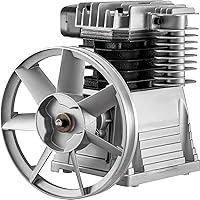 VEVOR 3HP 11 CFM Air Compressor Pump Head - Twin Cylinder 1300 RPM 116 PSI Industrial Power