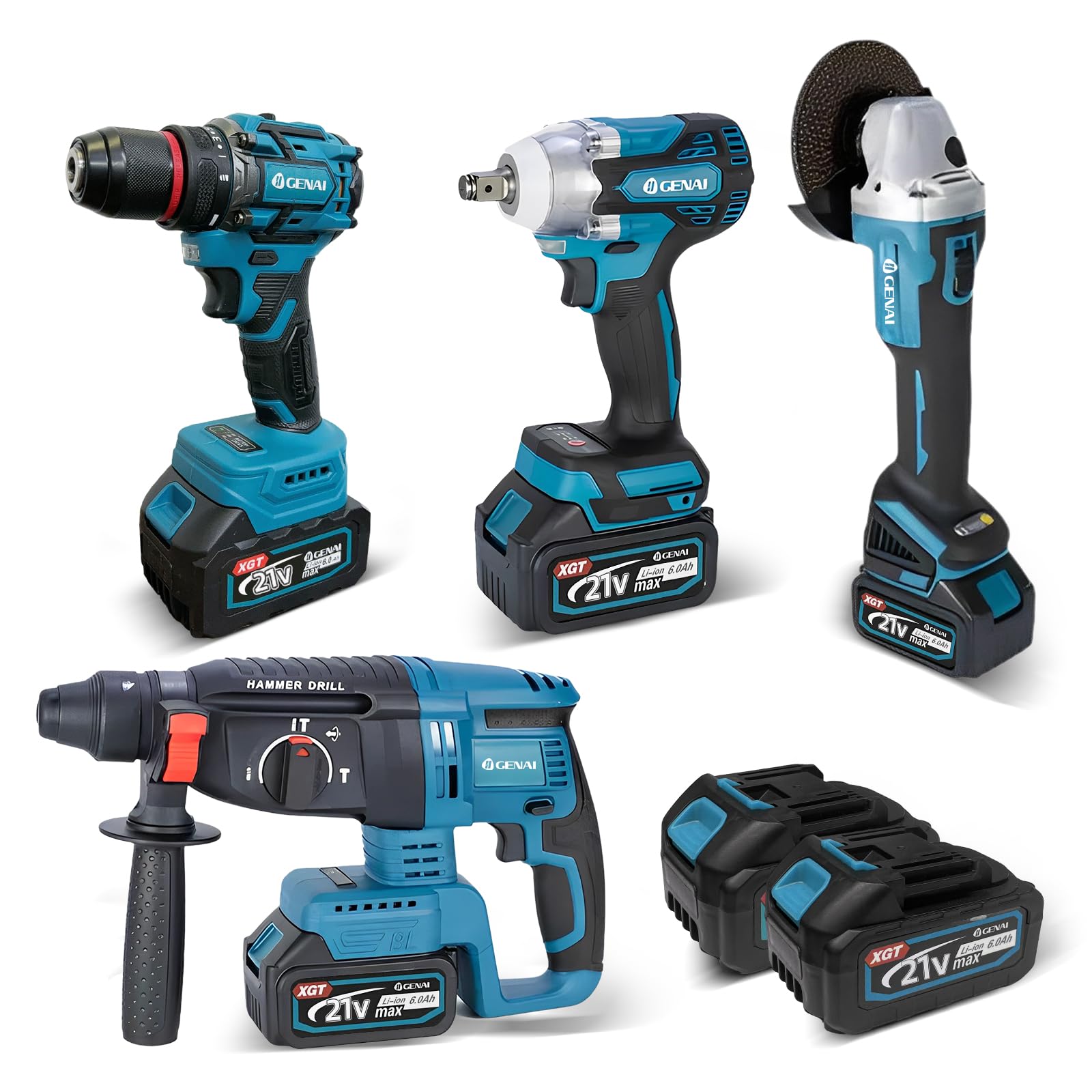Brushless Parafusadeira Furadeira e Parafusadeira Chave de Impacto