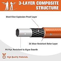 Vista 3 de Sewer Jetter Kit for Pressure Washer with 1/4 Inch NPT Water Jet Drain Cleaner Hose, Rotating Corner Sewer Jetter Nozzle, Waterproof Tape, Spanners