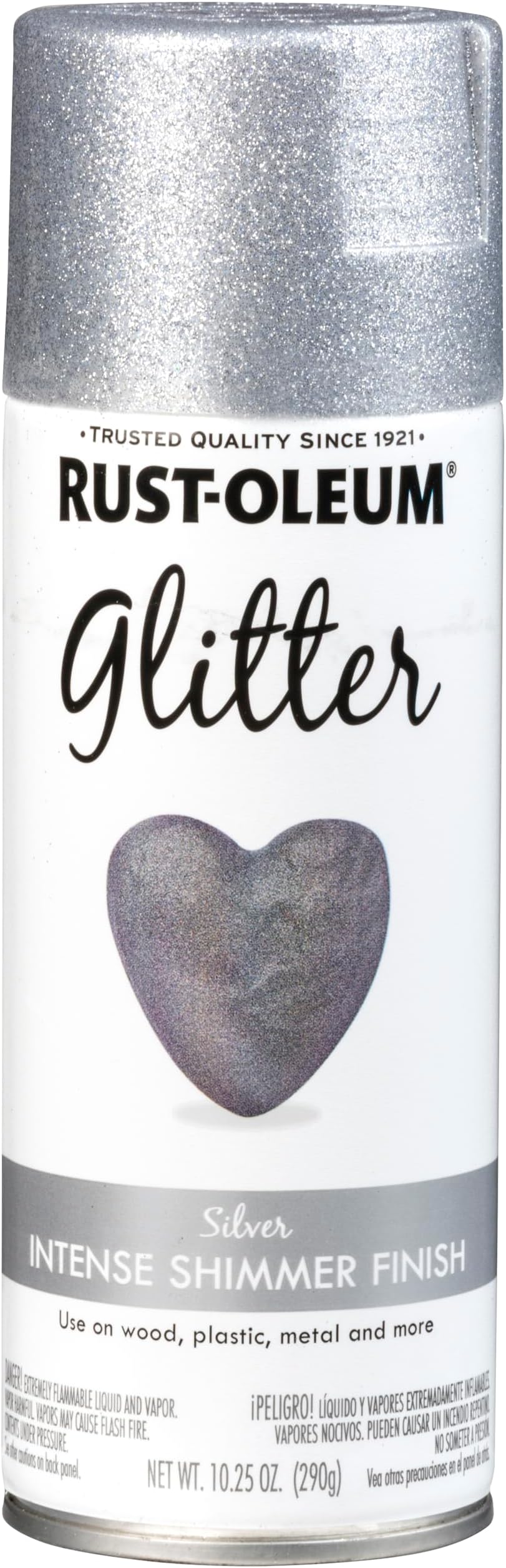 Spray Paint, Silver Glitter 10.25 Ounce (Pack of 1) 267734