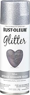 Rust-Oleum 301814 Specialty Glitter Spray Paint, 10.25 oz, Silver