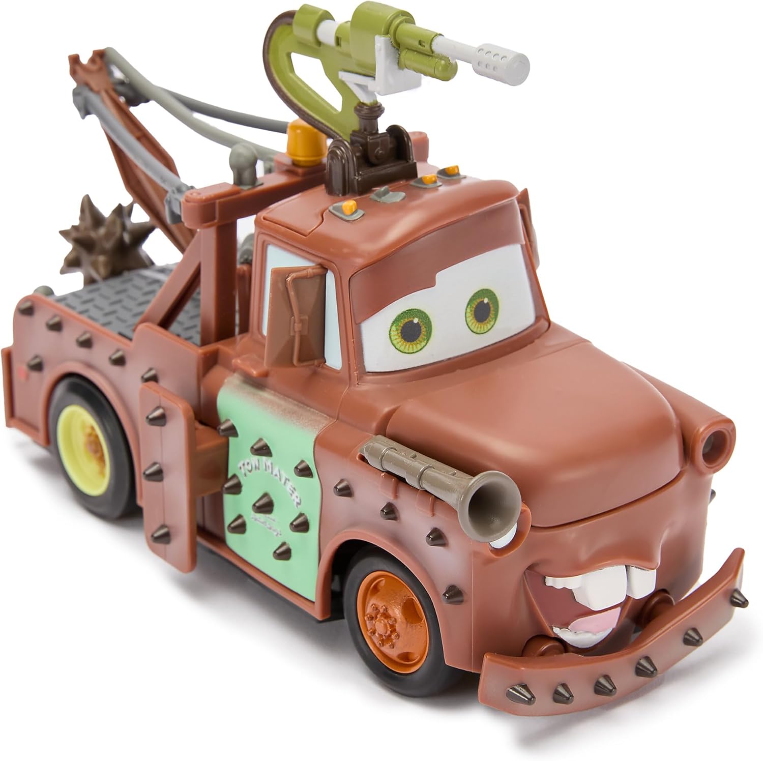 Disney Store Official Tow Mater Remote Control Car - Tow Mater Toy RC Car with Crash & Rebuild Features - 2.4GHz Radio Control - Futuristic Post-Apocalyptic Design -Includes Wireless Remote Controller