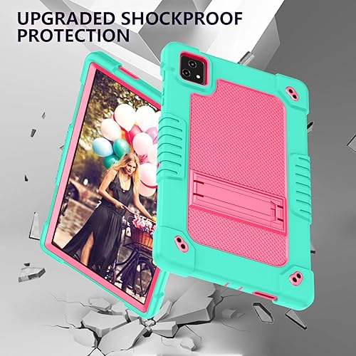 Miniatura 10 de Funda para T-Mobile Revvl Tab 5G, para Revvl Tab 5G, funda resistente a prueba de golpes para niños, funda resistente con correa de atril