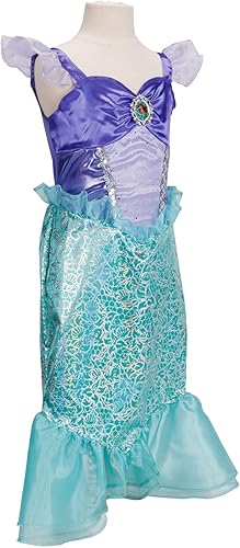 Miniatura 3 de Disney Princess Disfraz de Disney 100 Ariel para niñas, perfecto para fiestas, Halloween o juegos de simulación, talla infantil 4-6X