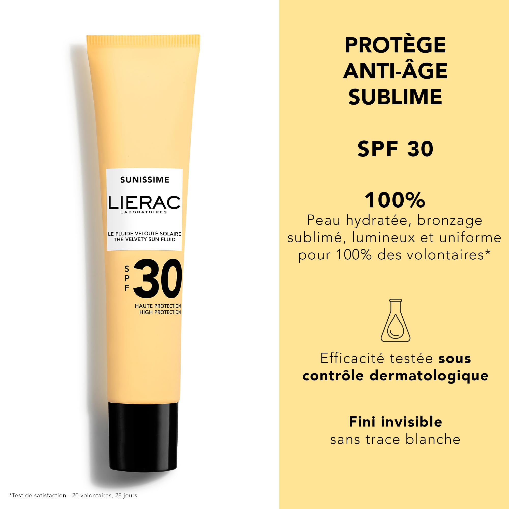 LIERAC Sunissime The Velvety Sun Fluid SPF30 (40 ml), Clear - Image 2