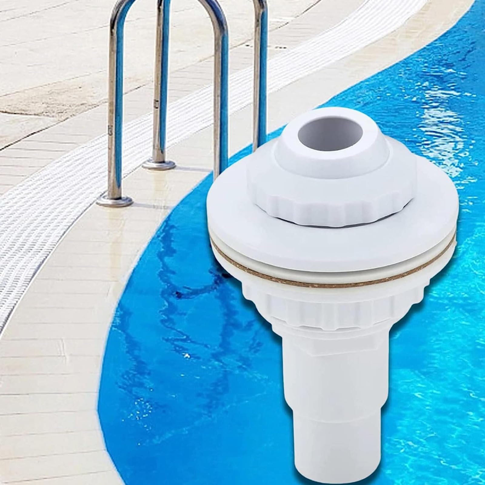 Boquilla de Entrada y Retorno para Piscinas Desmontables de Pared de Acero