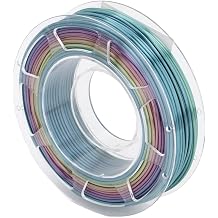 1.75mm 3D Printer Filament Silk Rainbow PLA Filament 3D Printing Filament +/- 0.02mm 200G for Most FDM 3D Printers