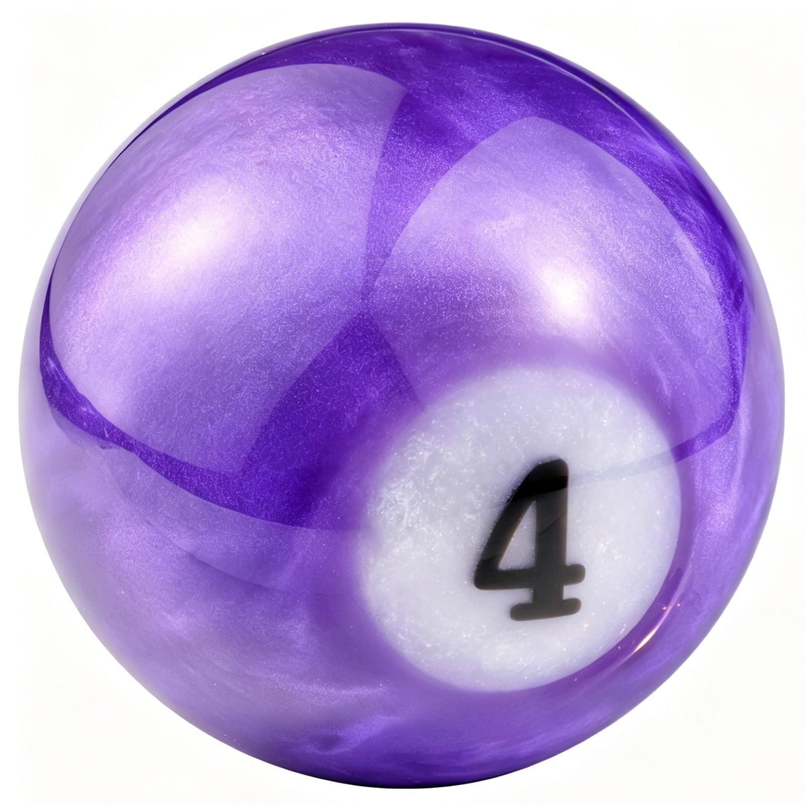 Temzzer Gear Shifter Knob Billiard Shapes Shift Stick Lever Handle Resin Gear Shift Handle for Most Manual Automatic Vehicles M10x1.5 M10x1.25 M8x1.25 (Purple 4)
