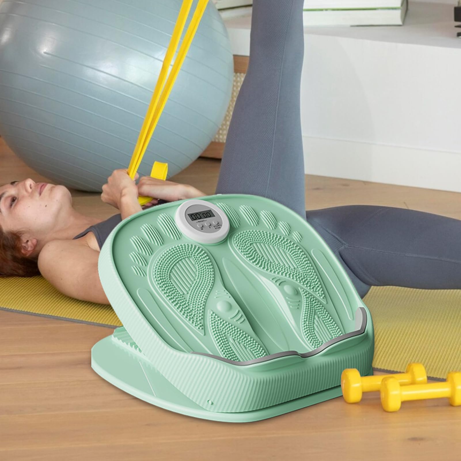 Estirador de piernas - Ajustable oblicuo con contrapeso - Dispositivo contra el síndrome de espinilla dolor de talón, pantorrillas flexibles para hombres y mujeres