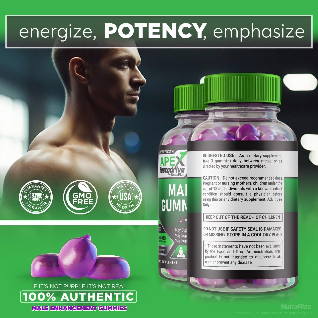 Apex Testodrive Gummies - Apex Testodrive Dietary Supplement for Men, Apex Testodrive Won All-Natural Formula for Overall Wellness and Peak Performance, Apex Testo Drive Gomitas Reviews (60 Gummies)