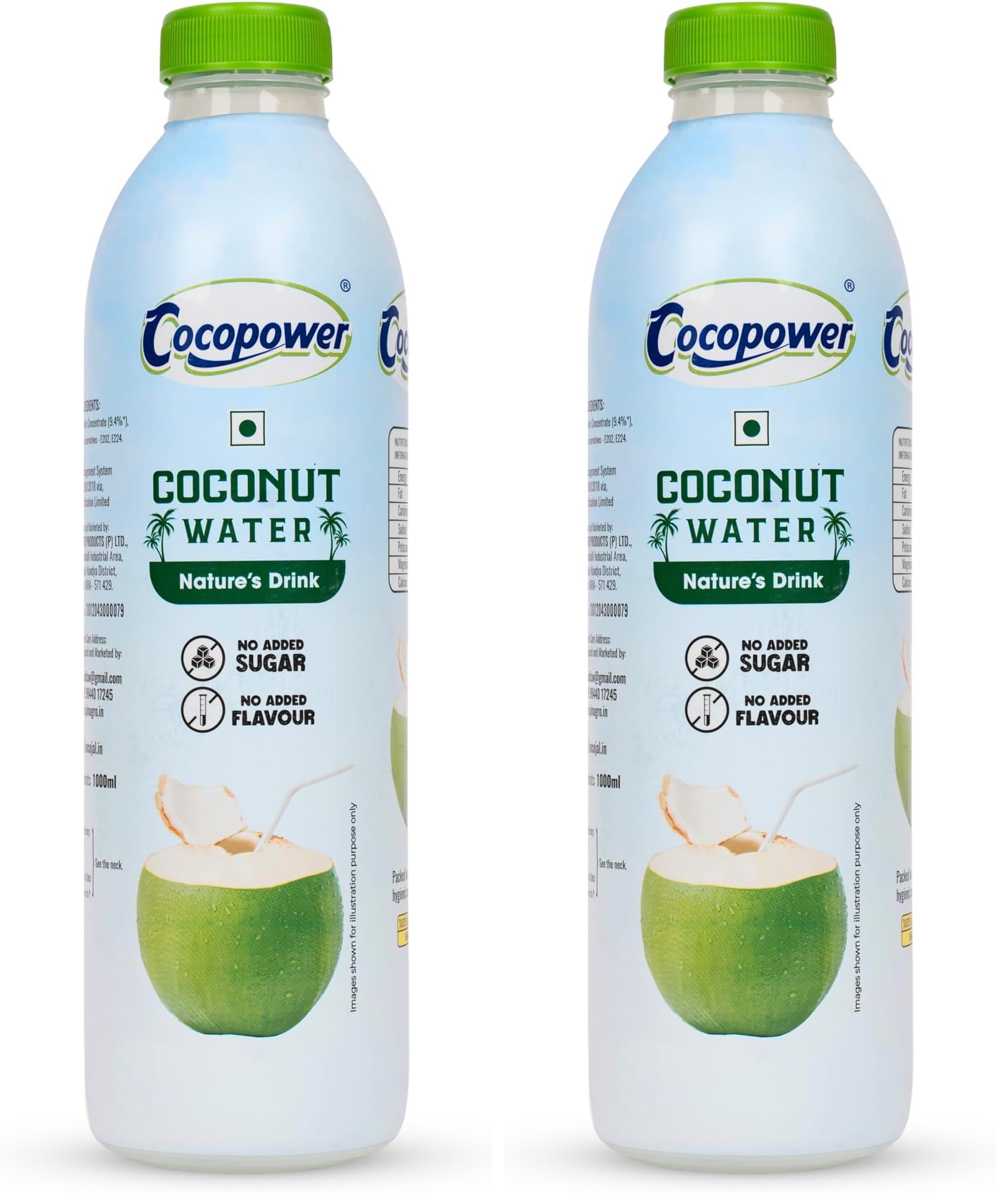 Cocopower Coconut Water | Instant Rehydration | No Added Sugars | No Added Flavours | Refreshing Recharge! | 1000ml (Pack of 2)-picture-23