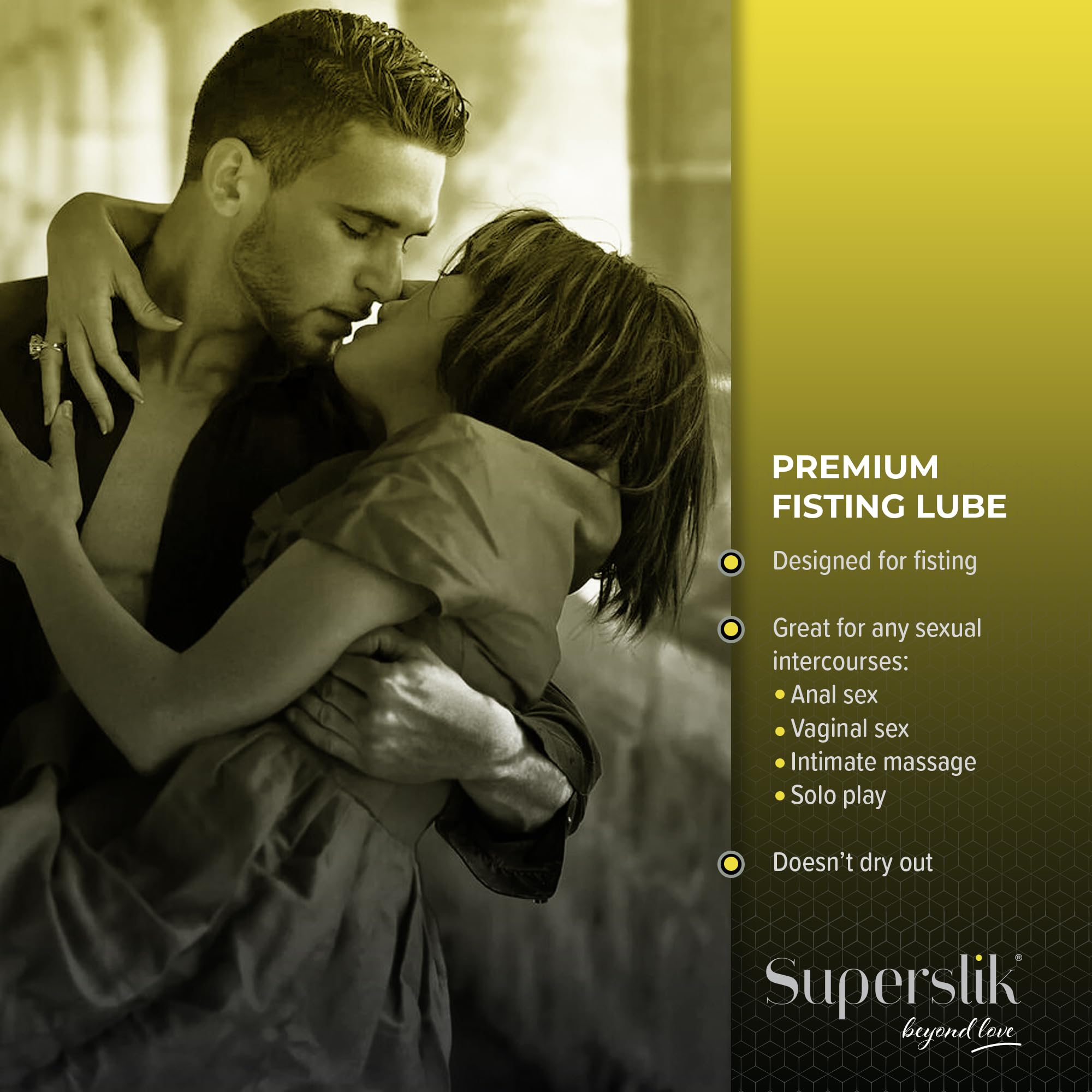 Personal Lubricant for Fisting and Anal Sex - Thick and Long Lasting Back-Door Gel - Hybrid Silicone and Water Based Anal Lube for Men | Women | Gays