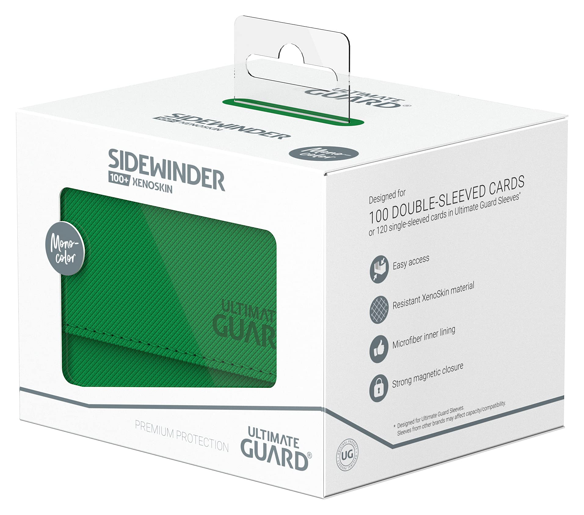 Ultimate Guard Sidewinder 100+ XenoSkin jednokolorowy zielony