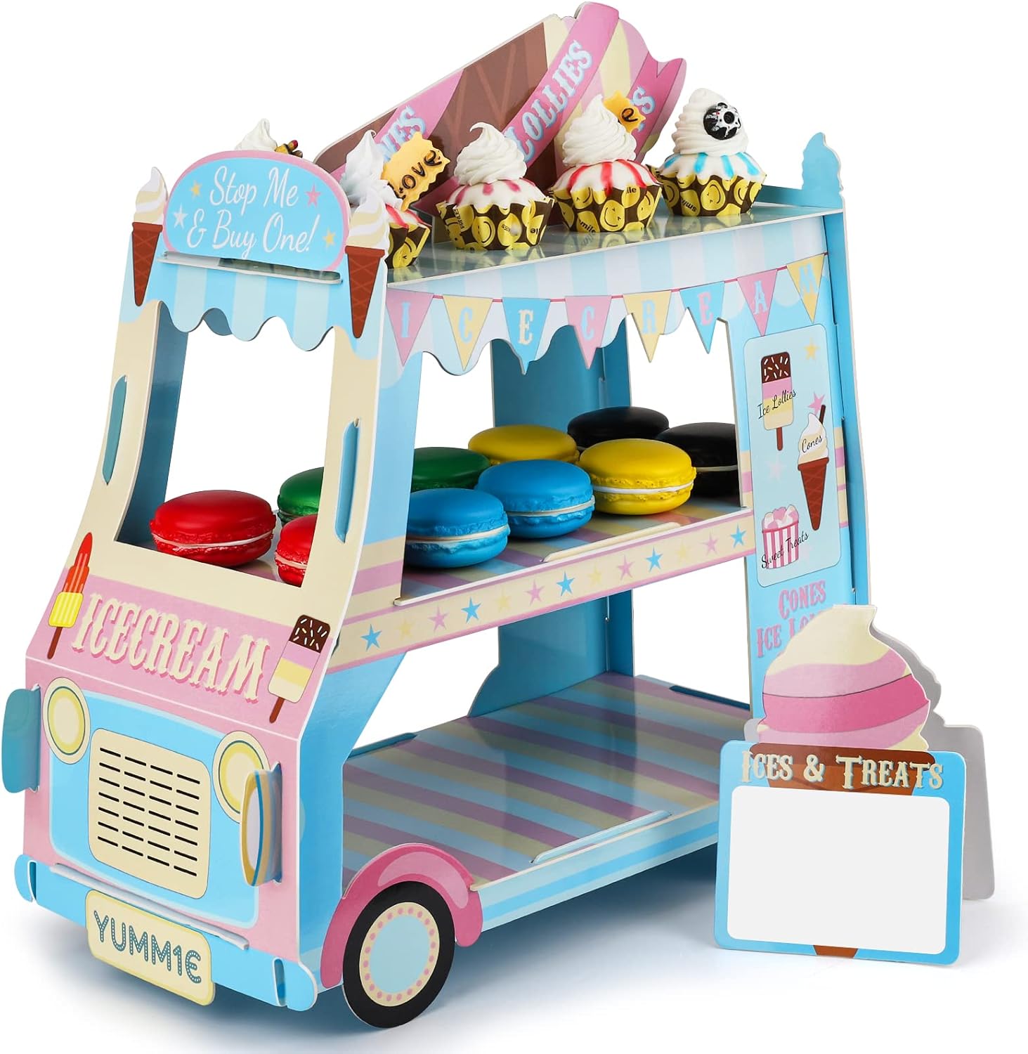 Support Sucette Bois Présentoir à Cake Pops Blanc Cake Lollipop Stand