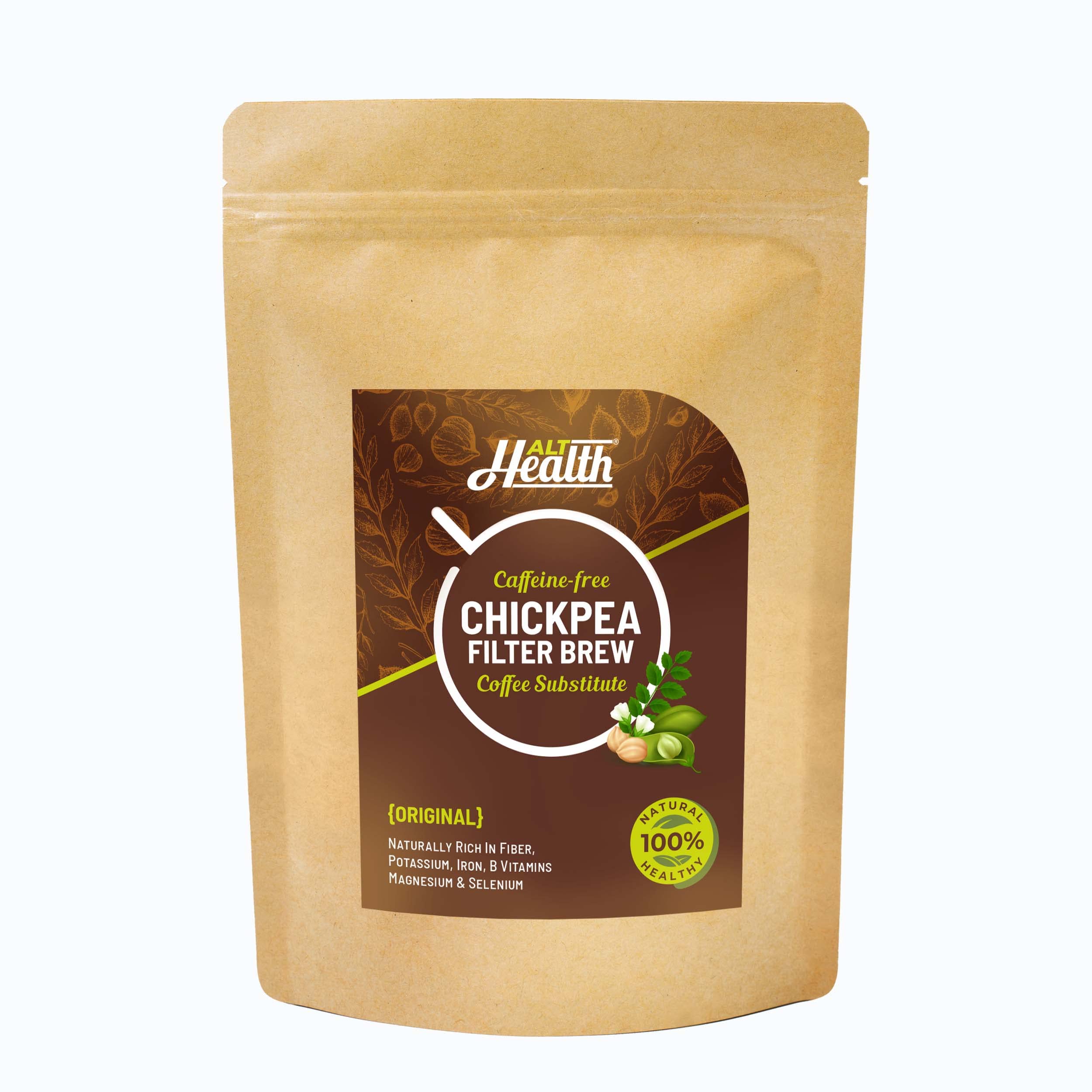 Alt Health Original Chickpea Filter Brew | Caffeine-Free Coffee Substitute Powder - 250 GMS (B09HQ2D7LB) Amazon Price History, Amazon Price Tracker
