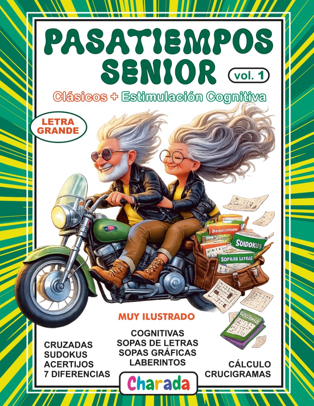 Pasatiempos Sénior para activar la mente - 1: Pasatiempos clásicos + Estimulación Cognitiva