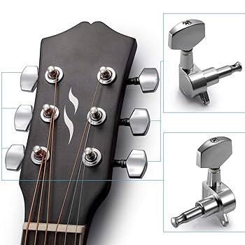 Amazon | ギターチューニングノブ、フォークギターチューニング
