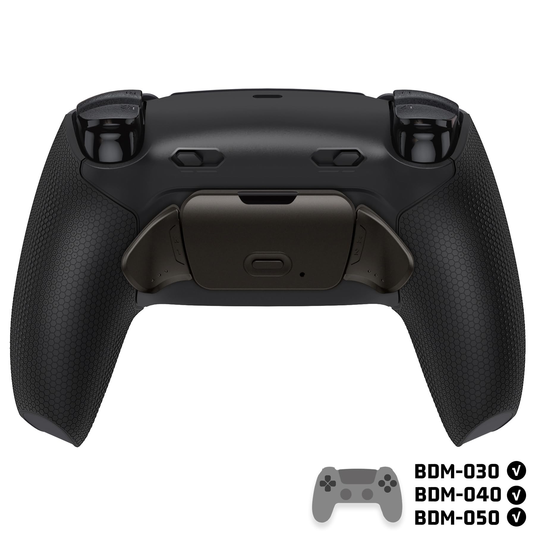 eXtremeRate RISE Plus MAX RMB Tasti Aggiuntivi per ps5 Controller BDM-030/040/050,Palette Posteriori Metallo Clicky Trigger Stop Remap Kit per ps5 Joystick-Senza Controller-Nero