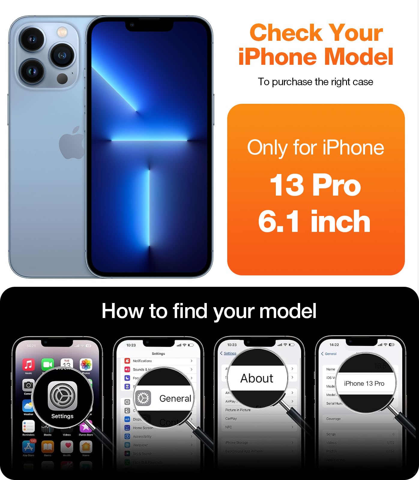 iPhone - Kirara Amazon.com: TORRAS Magnetic Diamond Clear for iPhone 13 Pro