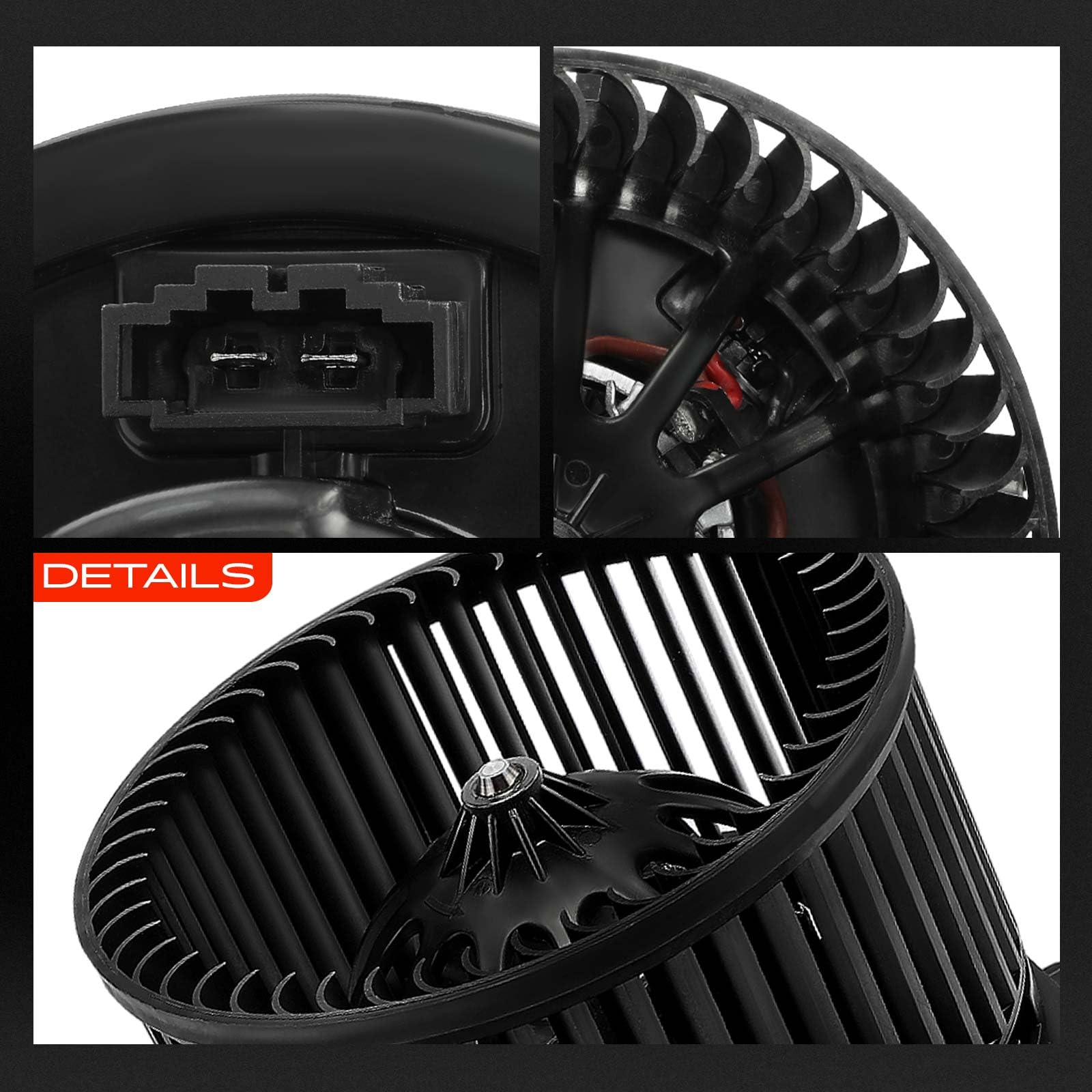 Frankberg Motore del ventilatore Ventilatore del riscaldamento Compatibile con Golf IV 1J1 L.u.p.o 6E1 6X1 Polo 6N2 A3 8L1 Golf IV Variante 1J5 Replace# 700158