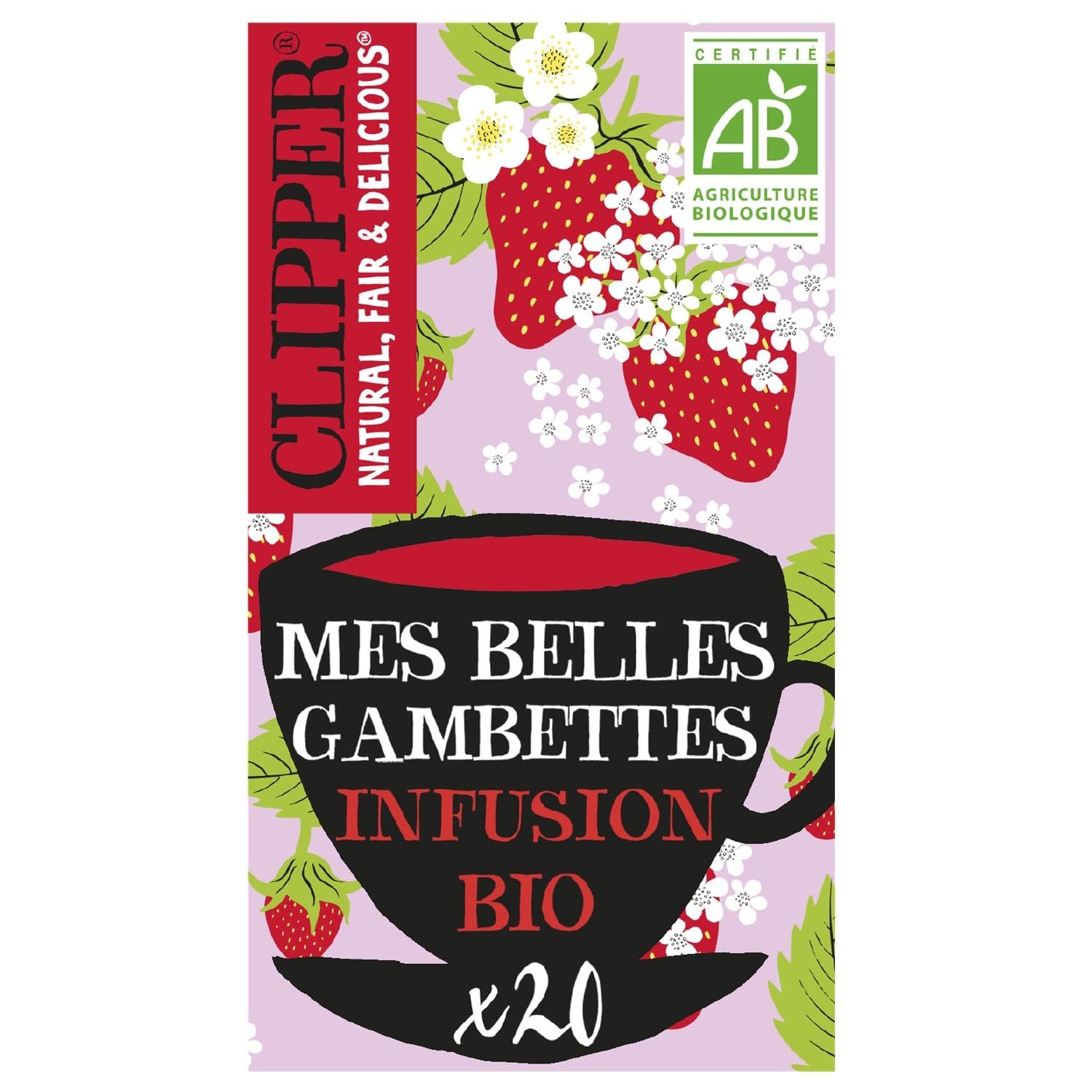 CLIPPER – Infusion Bio Détox pour Jambes Légères, Arôme Naturel et Douceur (20 Sachets) - Lot de 4 - vendu par Lot