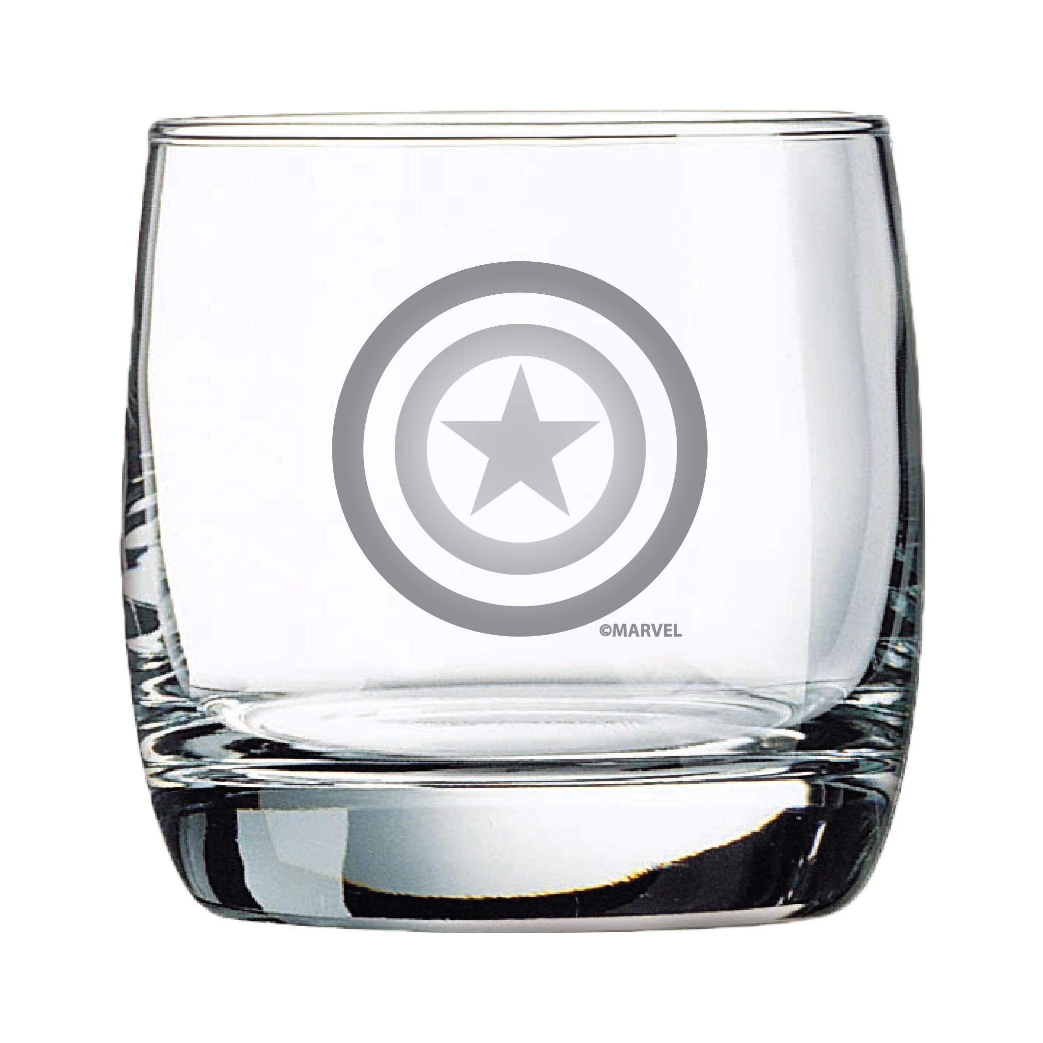 Amazon.com | Marvel Glass Set - Captain America & Thor Logos - Collectible  Gift Set of 2 Glasses - 10 oz. Capacity - Classic Design - Sturdy Bases:  Tumblers & Water Glasses