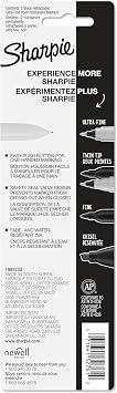 Sharpie Retractable Permanent Markers, Ultra Fine Point, Black, 2 Count