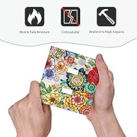 Vista 186 de Placa de pared dúplex de receptáculo de dispositivo de 1 gang de madera envejecida blanca gris con veta de tablón, cubierta de enchufe eléctrico