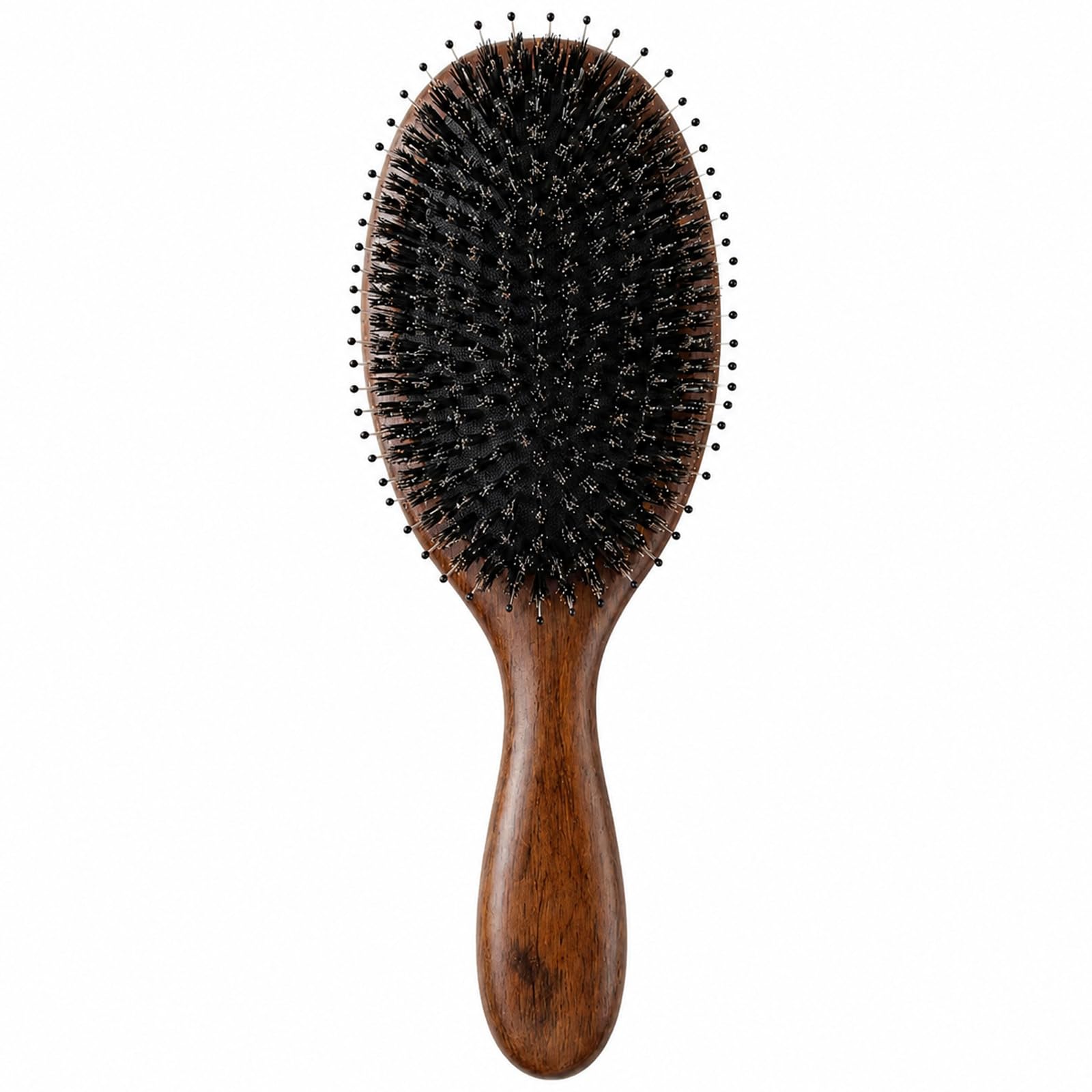 Hair Brush, Dual Bristle and Rounded Ball Tip Pins, Cushioned Detangling Hair Brush for Smooth Shiny-Looking Hair, Gentle Scalp Massage Brush for All Hair Types and Lengths (1)