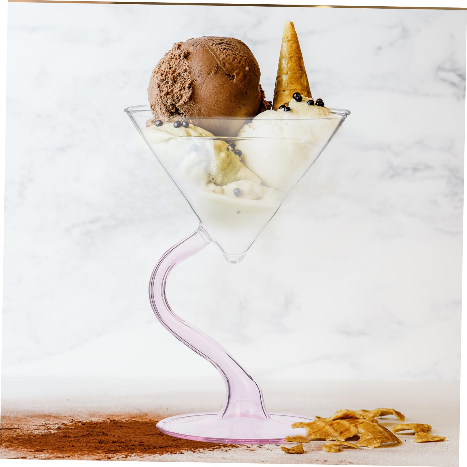 TOPBATHY 2 Pz coppa gelato in mini drink bicchieri da liquore glassette bicchiere tumbler occhiali da sole tazza tazze di semifreddo coppa da dessert in Whisky calice zuppiera