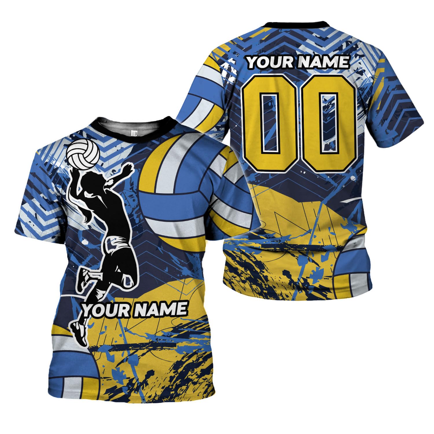 MAPrints Personalized Volleyball Shirt, Volleyball 3D Tshirt for Men & Women, Volleyball Uniform, Shirt for Volleyball Lover (Volleyball 23)