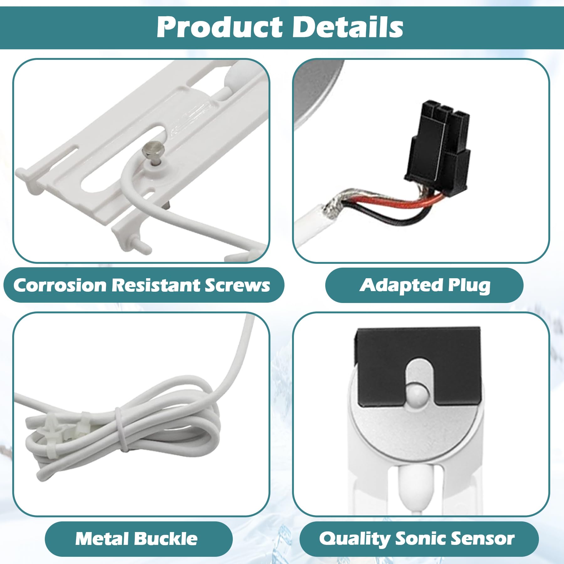 000008660 Conjunto de sonda de espesor de hielo para Manitowoc, control de espesor de hielo, piezas de máquina de hielo para Manitowoc, compatible con la máquina de hielo de la serie Indigo etc