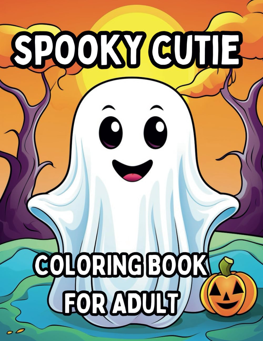 Spooky Cutie Coloring book for adults