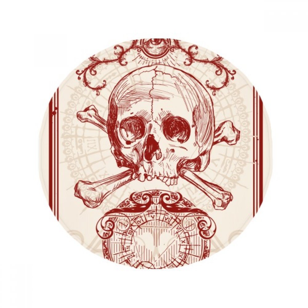 Tapis de sol poker squelette 60x60 cm antidérapant pour cuisine et salon